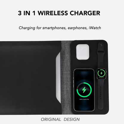5in1 Wireless Charging Laptop Sleeve